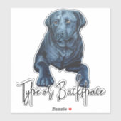 ブラックラボステッカーカスタムラブラドールドッグデカール シール (シート)