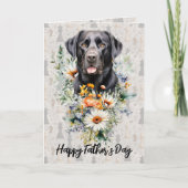 ブラックラボチェスの選手の父親の日 カード (正面)