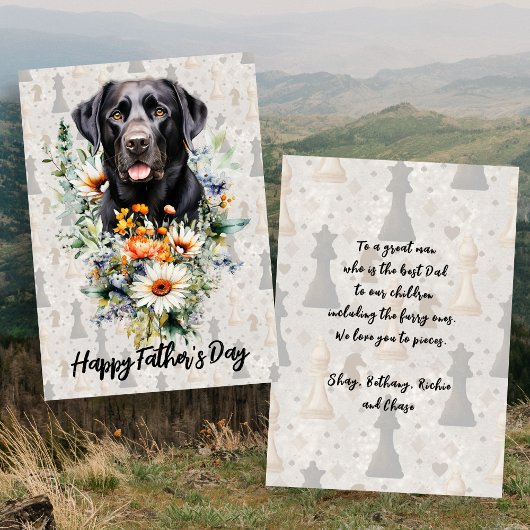 ブラックラボチェスの選手の父親の日 カード