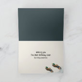 ブラックラボドッグアンドダックス誕生日 カード (内部)