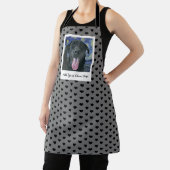 ブラックラボドッグペットパーソナライズされたの写真と文字  エプロン (インサイチュ)