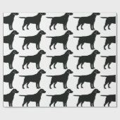 ブラックラボドッグラッピング紙 ラッピングペーパー (フラット)