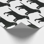 ブラックラボドッグラッピング紙 ラッピングペーパー (角)