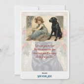 ブラックラボドッグヴィンテージホリデーカード シーズンカード (裏面)