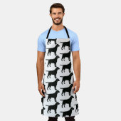 ブラックラボドッグ エプロン (着用した状態)