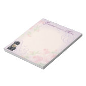 ブラックラボハートママ ノートパッド (回転)