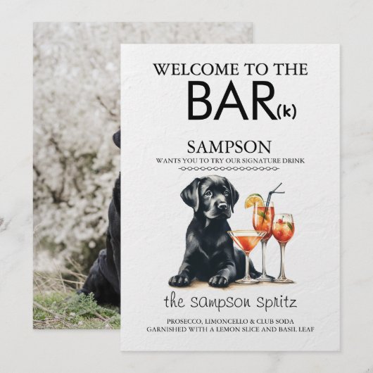 ブラックラボバー メニュー (正面/裏面)