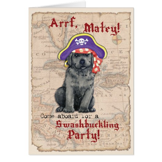 ブラックラボパイレーツ招待状 (正面)