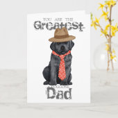 ブラックラボパパ カード (黄色い花)