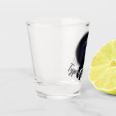 ブラックラボパピーカスタムロゼーコンハウンドアップ ショットグラス (左)