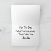 ブラックラボパピー誕生日カード サンキューカード (内部)