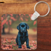 ブラックラボパピー キーホルダー (裏面)
