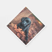 ブラックラボパピー スタンダードランチョンナプキン (角)