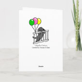 ブラックラボパピー&パピーゲート1漫画誕生日 カード (裏面)