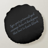 ブラックラボピロー迷路パピードッグ装飾用クッション ラウンドクッション (裏面)