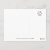 ブラックラボフレンドリーマンガブラックラブラドール ポストカード (裏面)