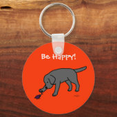 ブラックラボフレンドリー キーホルダー (正面)