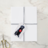 ブラックラボホリデー – ラブラドールクリスマス – ブラックラボ ギフトタグ (より糸付き)