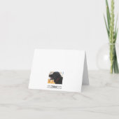 ブラックラボポートレート- Ranch Dog Lover 空白の - カード (裏面)