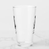 ブラックラボママ(ラブラドールレトリバーママ)かわいい犬 タンブラーグラス (左)