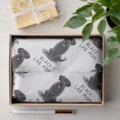 ブラックラボママ(ラブラドールレトリバーママ)かわいい犬 薄葉紙 (ギフト)