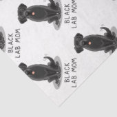 ブラックラボママ(ラブラドールレトリバーママ)かわいい犬 薄葉紙 (詳細)