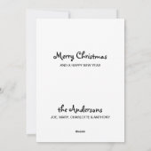 ブラックラボメリークリスマスラブラドールパピーサンタドッグ シーズンカード (裏面)