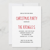 ブラックラボメリークリスマス – かわいいラブラドール犬 招待状 (裏面)