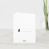 ブラックラボメリークリスマス – ラブラドールかわいい犬 シーズンカード (裏面)