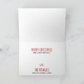 ブラックラボメリークリスマス-ラブラドールの子犬 シーズンカード (内部)