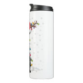 ブラックラボラブラドールクリスマスツリーライトパジャマドッグ タンブラー (回転右)