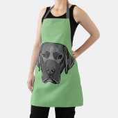 ブラックラボラブラドールリトリエバードッグデザイン エプロン (インサイチュ)