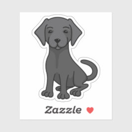 ブラックラボラブラドール シール