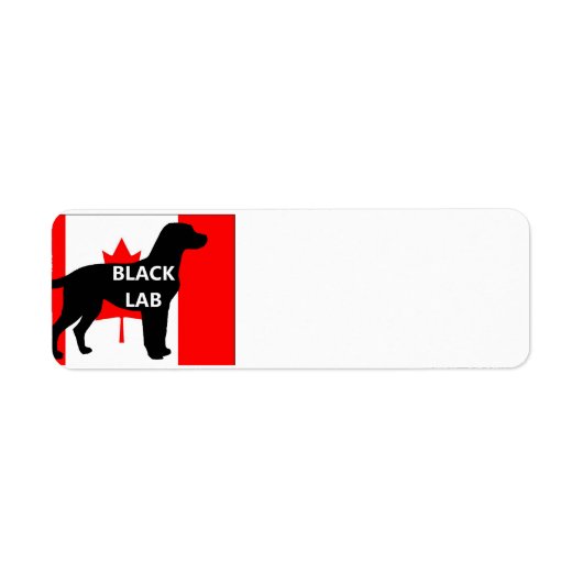 ブラックラボ名サイロCanadian-Flag ラベル (正面)