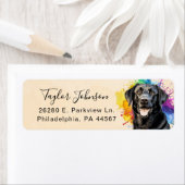 ブラックラボ差出人住所ラベル ラベル (インサイチュ)