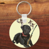 ブラックラボ狩りキーチェーン キーホルダー (正面)
