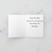 ブラックラボ誕生日カード カード (内部)