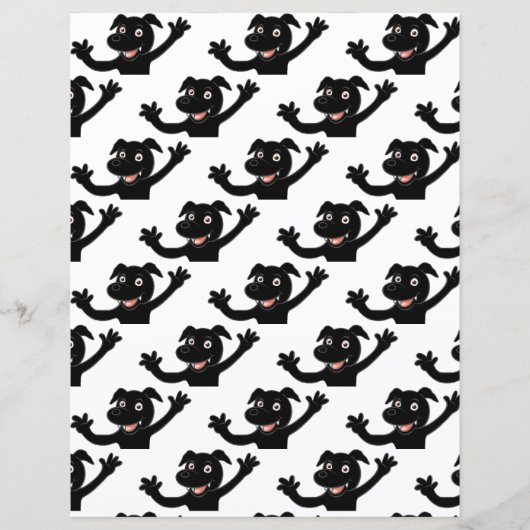 ブラックラボ風の漫画 (正面)