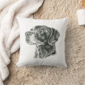 ブラックラボ クッション (ブランケット)