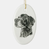 ブラックラボ セラミックオーナメント (右)