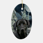 ブラックラボ セラミックオーナメント (右)