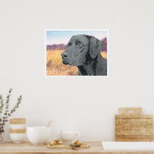 ブラックラボ ポスター (キッチン)