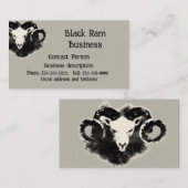 ブラックラムタフ頑丈な強さ 名刺 (正面/裏面)