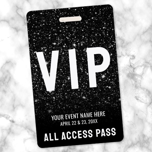 ブラックラメ イベント VIP パス バッジ