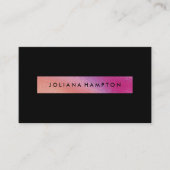 ブラックラモダンクセ虹のホログラフィックフォイル  名刺 (正面)