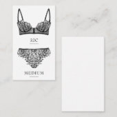 ブラックランジェリーサイズ挿入カード エンクロージャーカード (正面/裏面)