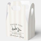 ブラックランジェリーシャワー ブライズメイドパーティー ガブル フェイバーボックス (見開き)