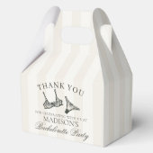 ブラックランジェリーシャワー ブライズメイドパーティー ガブル フェイバーボックス (裏面)