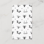 ブラックランジェリー&ハートブライダルシャワーパンティゲーム エンクロージャーカード (裏面)