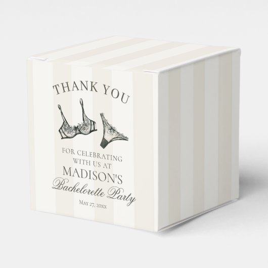 ブラックランジェリー ブライズシャワー デザート フェイバーボックス (正面サイド)